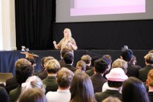 Isla van Tricht Speaks to Fourth Form Isla van Tricht Speaks to Fourth Form