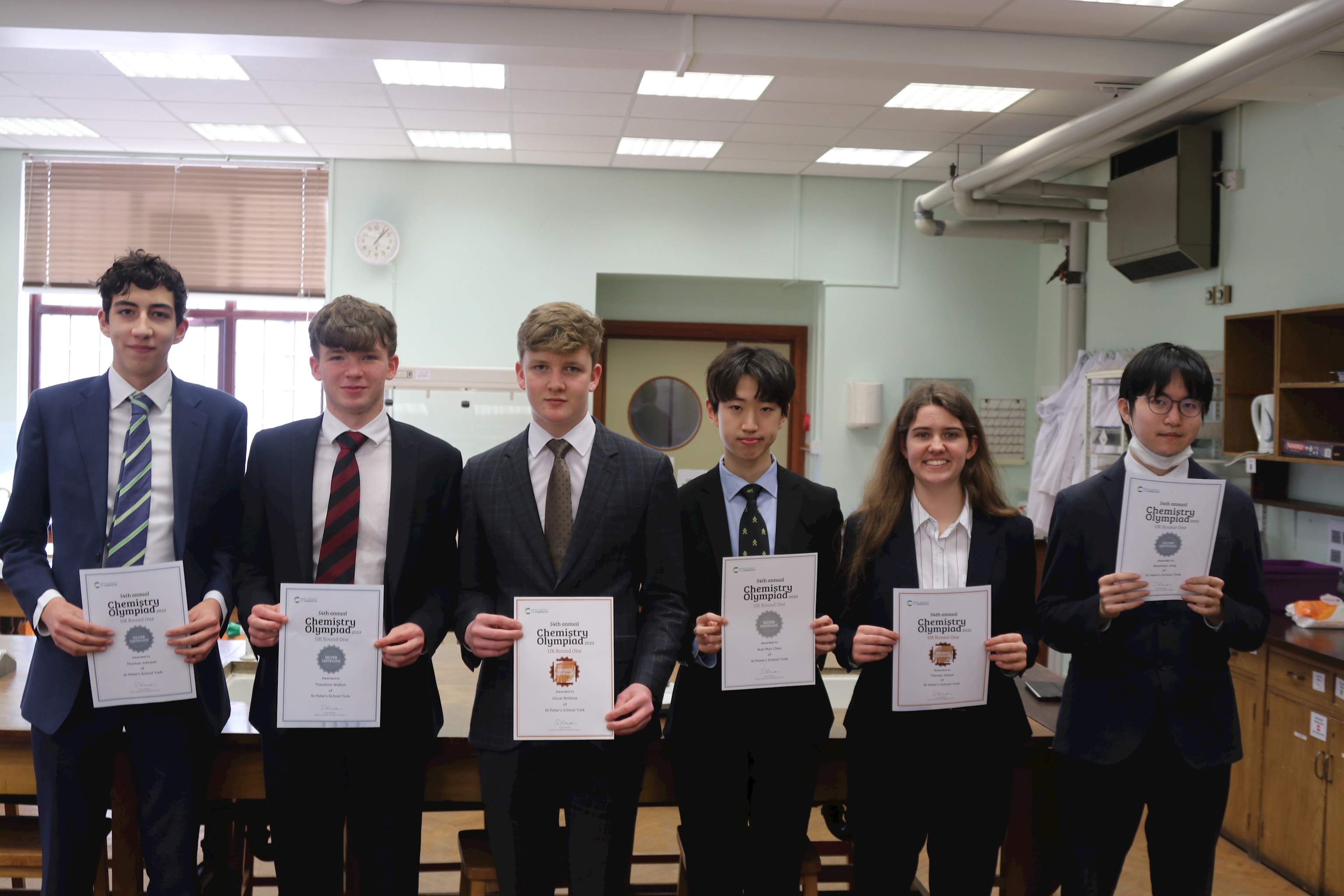 Sixth Form Chemists enjoy success in the Chemistry Olympiad