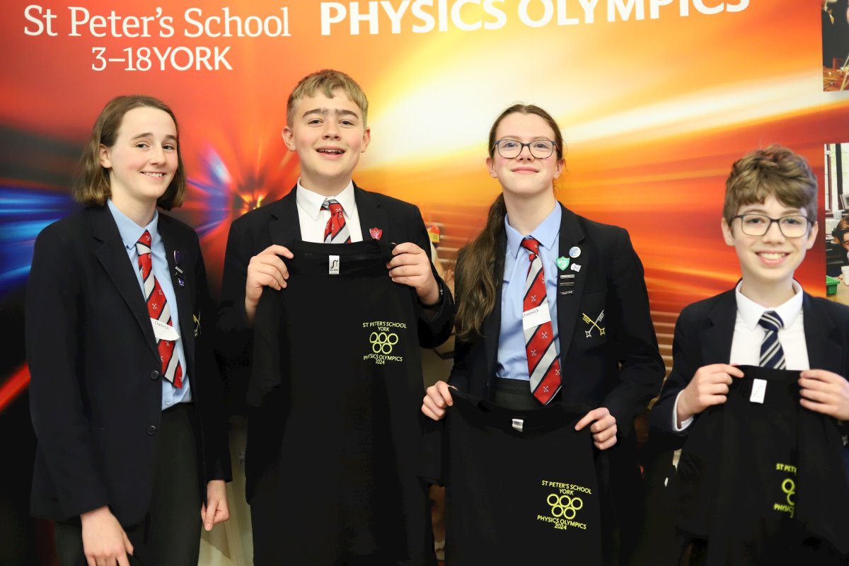 St Peter's York Physics Olympics 2024 News St Peter's School